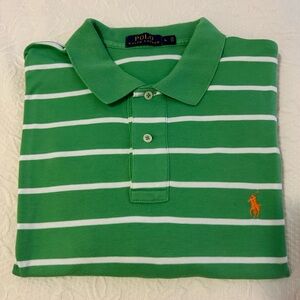 Ralph Lauren Polo in Green and White Stripes